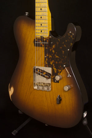 SOLD 2019 Asher T Deluxe Relic Tobacco Burst with Tortoise Detail. $3525.00