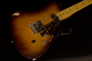 SOLD 2019 Asher T Deluxe Relic Tobacco Burst with Tortoise Detail. $3525.00