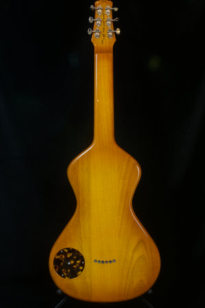 SOLD 2020 Asher Electro Hawaiian Model I Superior Top - Bound Spalted Maple Top Over Ash $3750.00