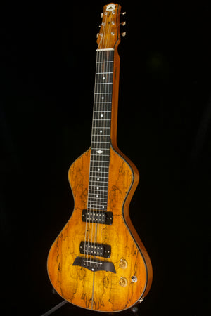 SOLD 2020 Asher Electro Hawaiian Model I Superior Top - Bound Spalted Maple Top Over Ash $3750.00