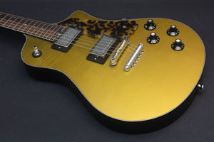 SOLD Electro Sonic Gold Top #1026, Blues Bucker Pickup Set with Custom Face Plates, Custom Details