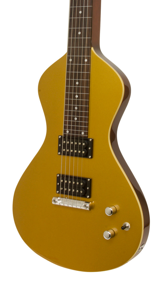 NOW AT WWW.ELECTROHAWAIIAN.COM 2025 Electro Hawaiian® Junior Lap Steel Gold Top with Gig Bag!