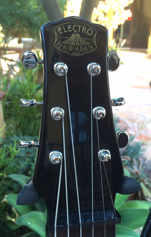 SOLD Rare Factory Second - Electro Hawaiian Junior Lap Steel Guitar, Gig Bag - in BLACK