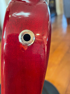 SOLD 2021 FACTORY SECOND WITH BELLY BAR Asher Electro Hawaiian® Junior Lap Steel Trans Cherry