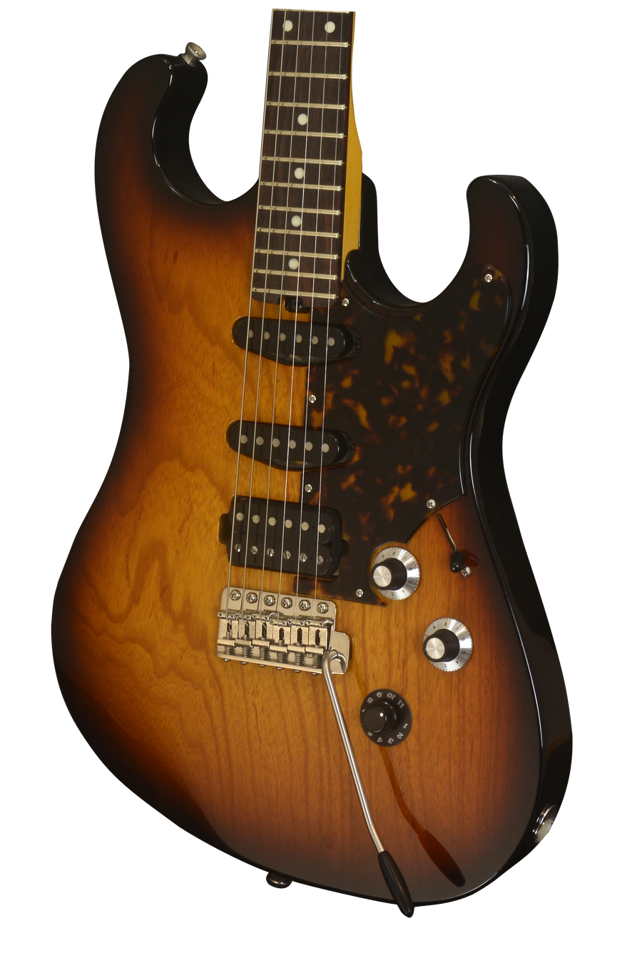 SOLD 2017 Asher SSH Custom Tobacco Burst with Lollar Pickups, #1015