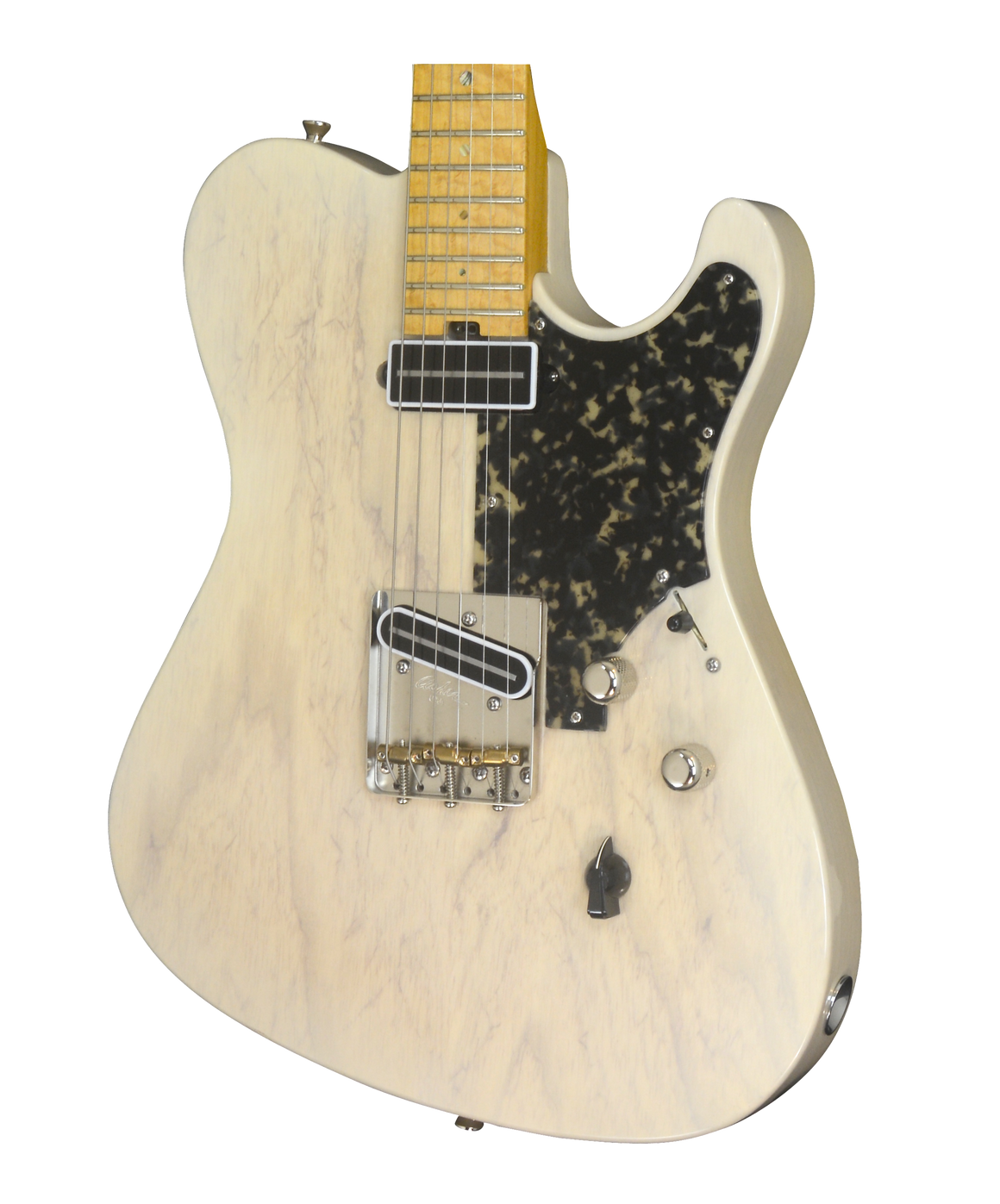 SOLD 2017 Asher T Deluxe Trans Ivory with Black Tortoise Pick Guard #1014