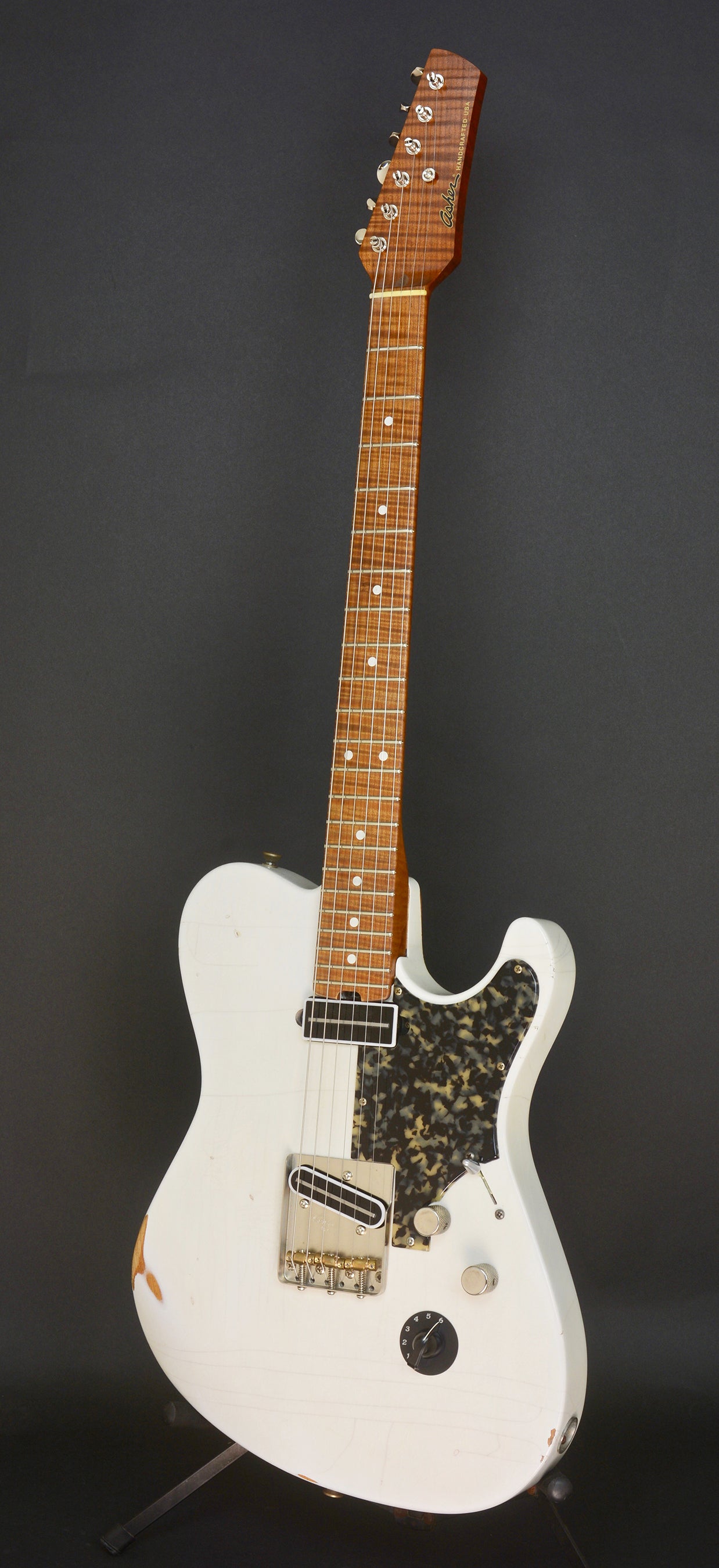 SOLD 2018 T Deluxe #1062 Roasted Pine Body and Roasted Maple Neck with Body Contours