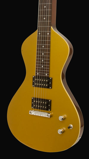 NOW AT WWW.ELECTROHAWAIIAN.COM 2025 Electro Hawaiian® Junior Lap Steel Gold Top with Gig Bag!