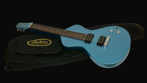 NOW AT WWW.ELECTROHAWAIIAN.COM 2025 Electro Hawaiian® Junior Lap Steel Lake Placid Blue with Gig Bag!