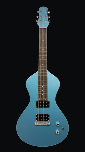 NOW AT WWW.ELECTROHAWAIIAN.COM 2025 Electro Hawaiian® Junior Lap Steel Lake Placid Blue with Gig Bag!