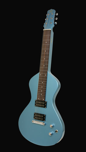 NOW AT WWW.ELECTROHAWAIIAN.COM 2025 Electro Hawaiian® Junior Lap Steel Lake Placid Blue with Gig Bag!