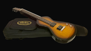 SOLD BONUS UPGRADE: 2022-2023 Asher Electro Hawaiian® Junior Lap Steel Tobacco Burst with LOLLAR PICKUPS, BELLY BAR AND SLIDE BAR!