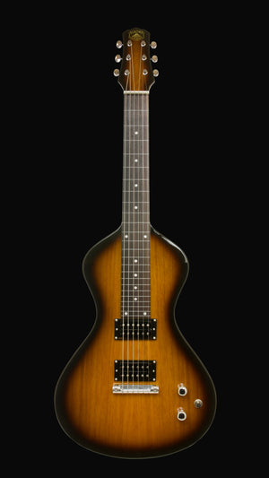 SOLD BONUS UPGRADE: 2022-2023 Asher Electro Hawaiian® Junior Lap Steel Tobacco Burst with LOLLAR PICKUPS, BELLY BAR AND SLIDE BAR!