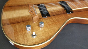 SOLD Asher 2016 Electro Hawaiian Model I Lap Steel Guitar, A+ Grade Hawaiian Koa Top #963