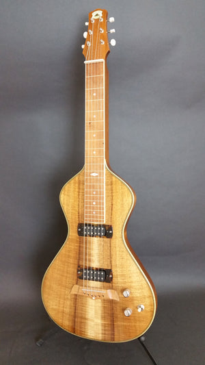 SOLD Asher 2016 Electro Hawaiian Model I Lap Steel Guitar, A+ Grade Hawaiian Koa Top #963