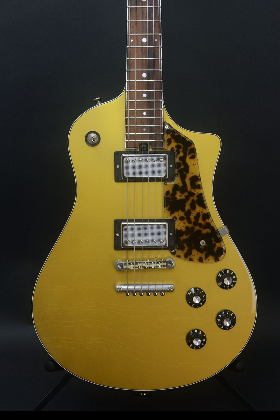 SOLD Electro Sonic Gold Top #1026, Blues Bucker Pickup Set with Custom Face Plates, Custom Details
