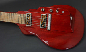 SOLD 2018 Asher "Freedom Slide" Squareneck Guitar #1029 Trans Cherry Red