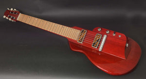 SOLD 2018 Asher "Freedom Slide" Squareneck Guitar #1029 Trans Cherry Red