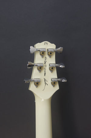 SOLD Asher 2015 Hollow T Custom #871 with figured Bubinga top and custom wound pickups
