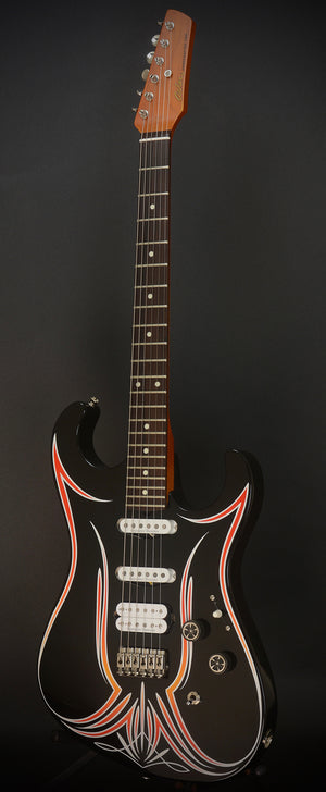 SOLD 2018 Asher SSH Hot Rod Custom Guitar with Duncans and Pinstriping!