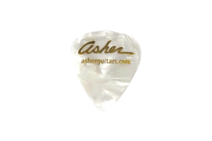 Asher Heavy Weight Guitar Picks, White - Pack of 10