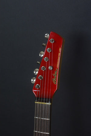 SOLD Asher 2017 S Classic, #1031 Candy Apple Red Poly over Roasted Alder with EMG SAV Alnico V Pickups