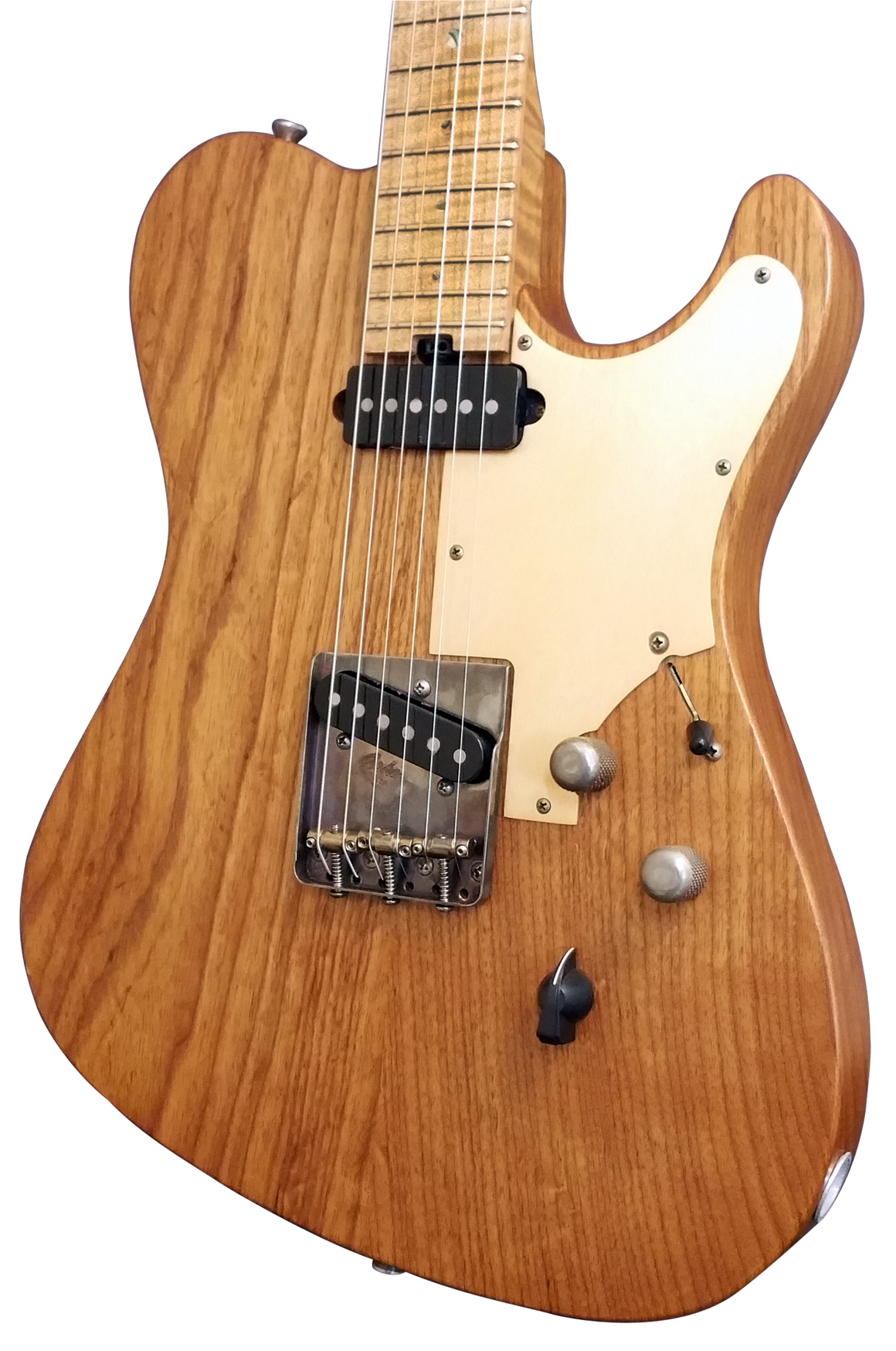 SOLD Asher T Deluxe Roasted Swamp Ash, Anodized Metal Guard, #955 Thin Skin Nitro