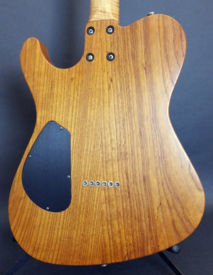SOLD Asher T Deluxe Roasted Swamp Ash, Anodized Metal Guard, #955 Thin Skin Nitro