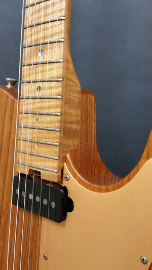 SOLD Asher T Deluxe Roasted Swamp Ash, Anodized Metal Guard, #955 Thin Skin Nitro