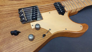 SOLD Asher T Deluxe Roasted Swamp Ash, Anodized Metal Guard, #955 Thin Skin Nitro