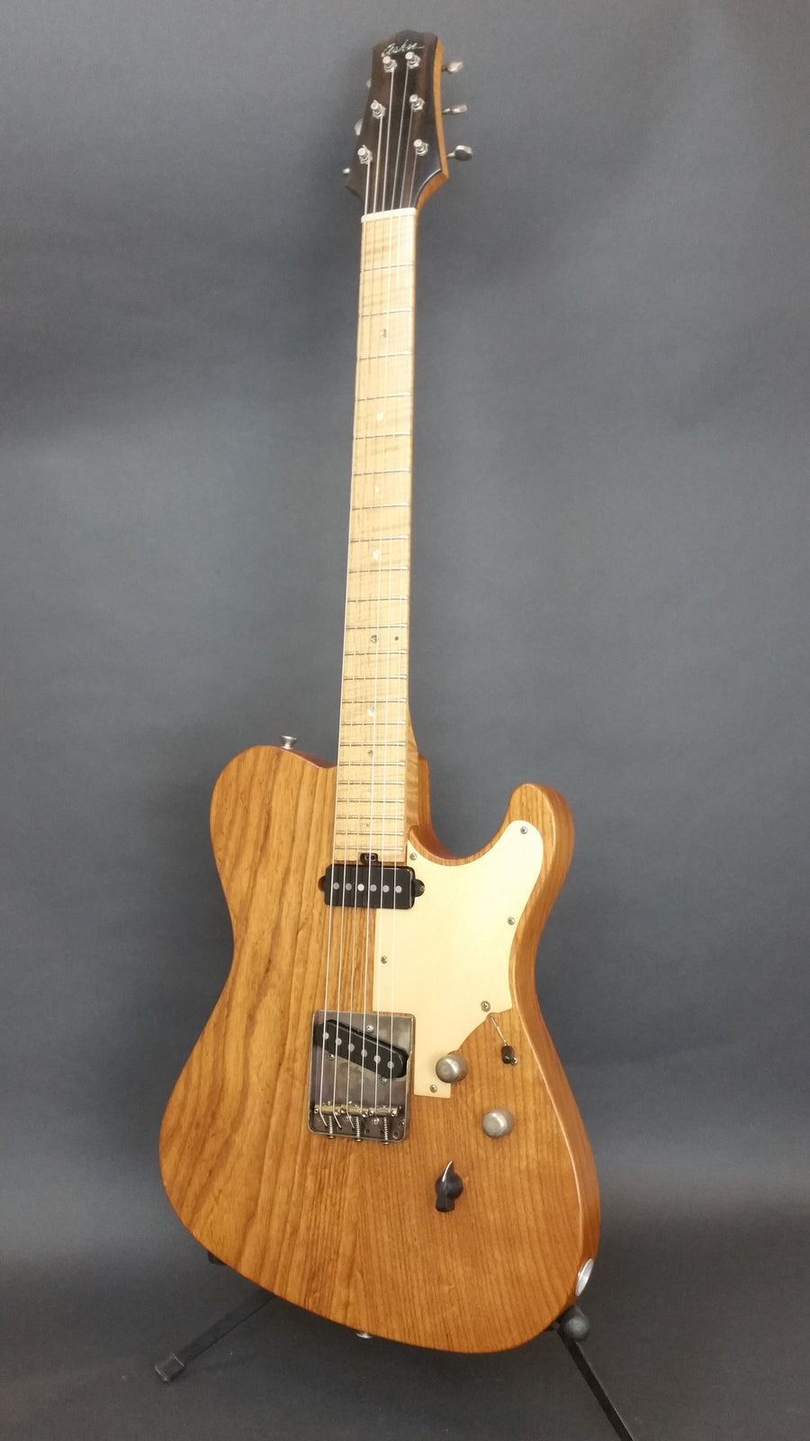 SOLD Asher T Deluxe Roasted Swamp Ash, Anodized Metal Guard, #955 Thin Skin Nitro