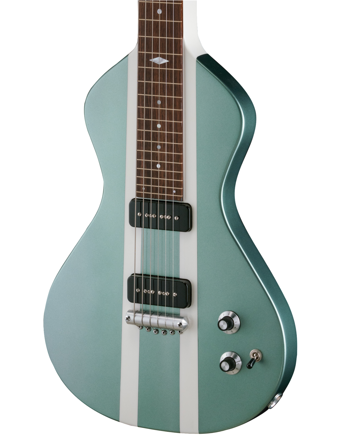 SOLD Asher 2016 Electro Hawaiian Model I Lap Steel Guitar #939  Metallic Sage "Shelby"